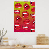 Hot Lips Poster (Keuken)