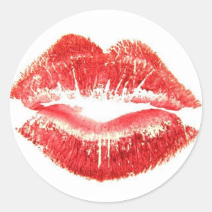 Hot Lips Ronde Sticker