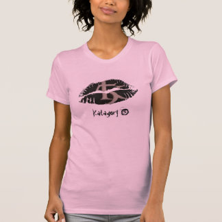 Hot Lips-Sleeve voor dames A-Pet - Gepersonaliseer T-shirt
