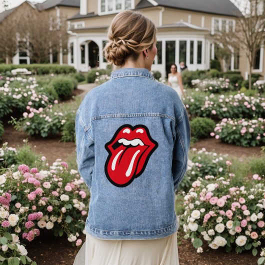 Hot Lips tribute Denim Jacket (Huwelijk Achterkant)