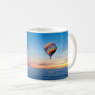 Hot-luchtballon afbeelding voor Klassieke witte Mo Koffiemok