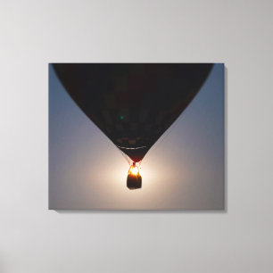 Hot-luchtballon, ballonest, Olathe, Kansas, Sun Canvas Afdruk