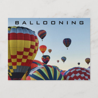 Hot-luchtballon - ballonvaren briefkaart