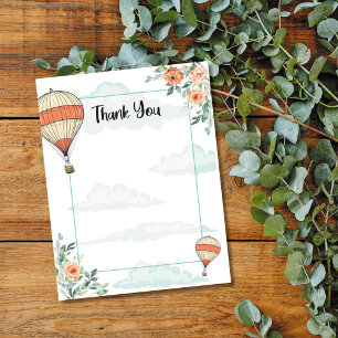Hot-luchtballon Bedankkaart