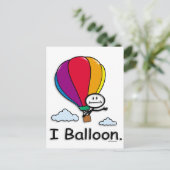 Hot-luchtballon Briefkaart (Staand voorkant)