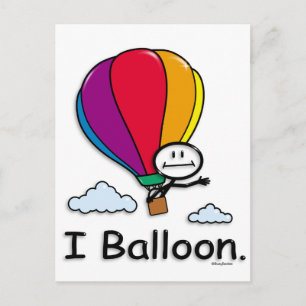 Hot-luchtballon Briefkaart