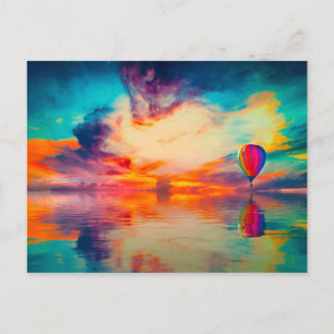 Hot-luchtballon Briefkaart