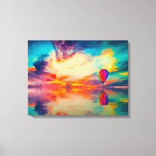 Hot-luchtballon Canvas Afdruk