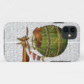 Hot-luchtballon, groen Case-Mate iPhone case (Achterkant (horizontaal))