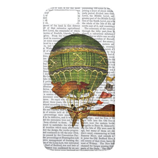 Hot-luchtballon, groen Case-Mate iPhone case (Achterkant)