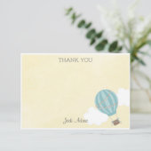 Hot-luchtballon Hartelijk dank Bedankkaart (Staand voorkant)