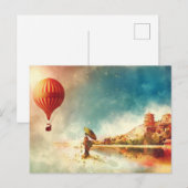 Hot-luchtballon in Japan Briefkaart (Voorkant / Achterkant)