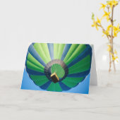Hot-luchtballon Kaart (Gele Bloem)
