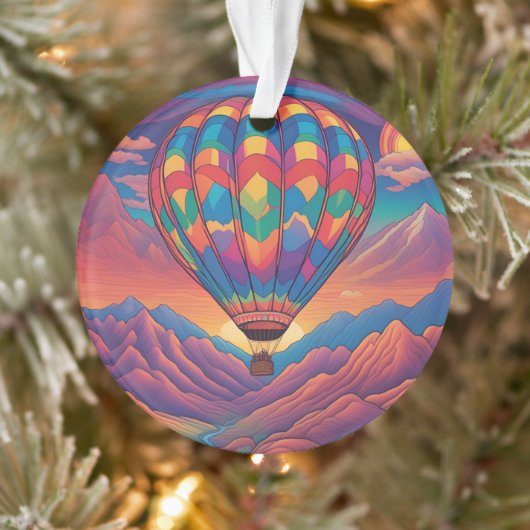 Hot-luchtballon Ornament (Boom)