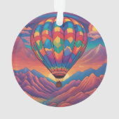 Hot-luchtballon Ornament (achterkant)