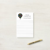 Hot-luchtballon Post-it® Notes (Op bureau)