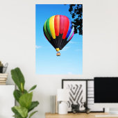 Hot-luchtballon Poster (Thuiskantoor)
