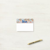 Hot-luchtballon Waterverf Mannen Post it Notes (Op bureau)