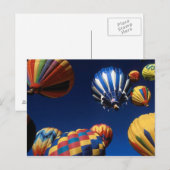 Hot-luchtballonnen van onder Briefkaart (Voorkant / Achterkant)