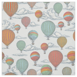 Hot-luchtballonverbinding omhoog en weg Stof