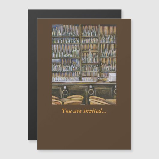 Hot, maar niet bewegend magnetische uitnodiging (Voorkant / Achterkant)