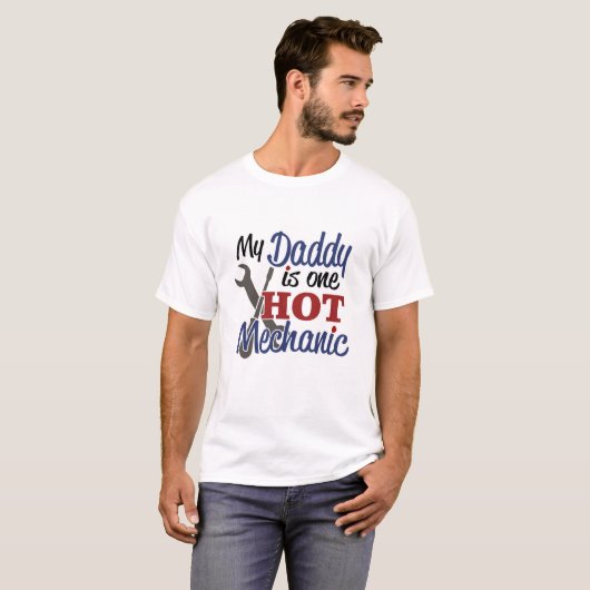 Hot Mechanic Pap T-shirt (Voorkant volledig)