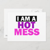 HOT MESS BRIEFKAART (Voorkant / Achterkant)