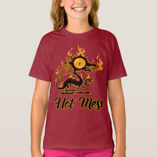 Hot Mess Crisy Dragon T-shirt