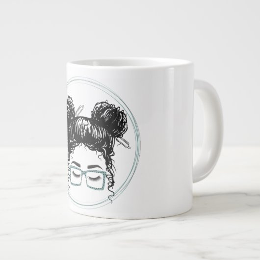 Hot Mess Express Logo Extra Grote Beker (Voorkant rechts)