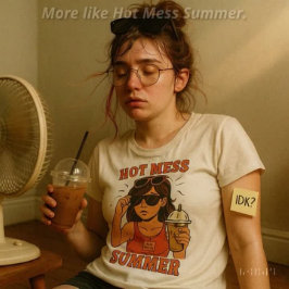 Hot Mess Summer T-Shirt – Funky Indie Chaos Tee