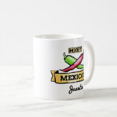 "Hot Mexican" nom personnalisé tasses (Devant droit)