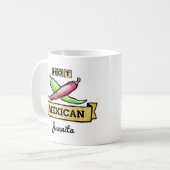 "Hot Mexican" nom personnalisé tasses (Devant gauche)