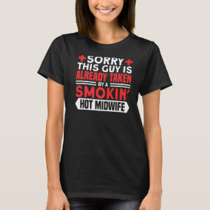 Hot-midvrouw voor verloskundige t-shirt