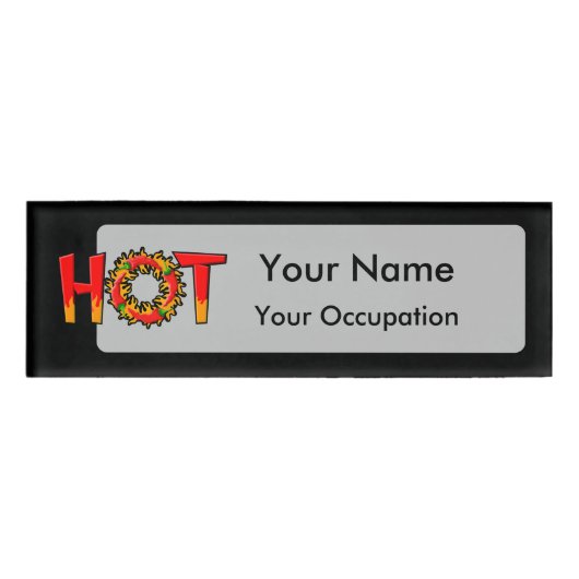HOT NAAMBADGE (Voorkant)