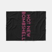 Hot New Bombshell Fleece Deken (Voorkant (Horizontaal))