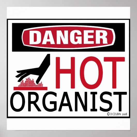 Hot Organist Poster (Voorkant)