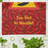 Hot Pepper Danger Sign Theedoek (Gevouwen)