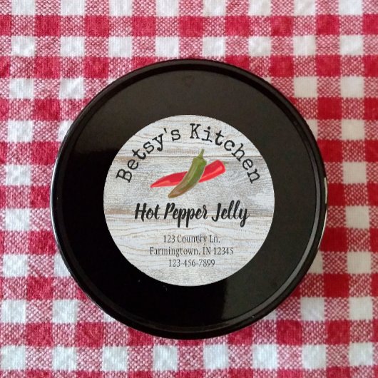 Hot Pepper Jelly Product Sticker