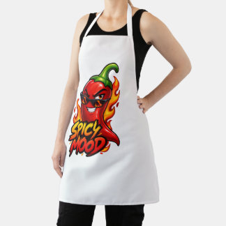 Hot Pepper Power – Grappig Chili Keukenontwerp Schort