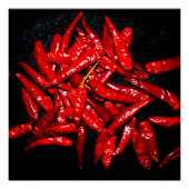 Hot Pepper - stilstaand leven Perfect Poster (Voorkant)