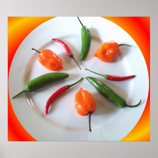 Hot Peppers 3 Poster (Voorkant)