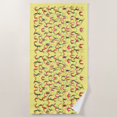 Hot Peppers Strandlaken (Voorkant)