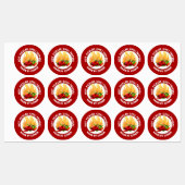 Hot Pickled Chili Peppers Labels (Vel)