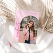 Hot Pink 2025 Graduation Invitation avec photo