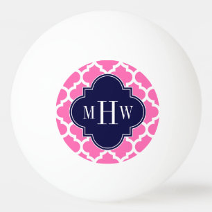 Hot Pink #2 Whockey Marokkaanse #5 Navy 3 Initiaal Pingpongballen