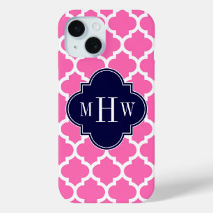 Hot Pink#2 Wht Marokkaans #5 Marineblauw 3 Initiel