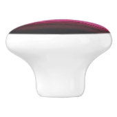 Hot Pink Agate Faux Gemstone Keramische Knop (Zijkant)