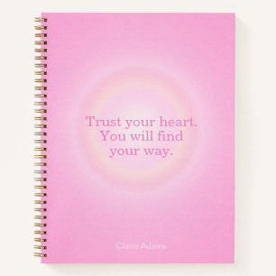 Hot Pink Aura Bericht Notebook Notitieboek