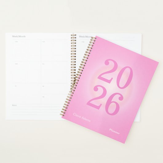Hot Pink Aura Big Year Planner (Display)