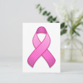 Hot Pink Awareness Briefkaart (Staand voorkant)